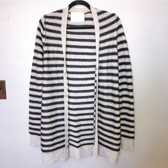 A.L.C. Sweaters - ALC Distressed Cashmere/Mohair Oversized Cardigan